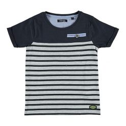 T-shirty chłopięce: Koszulka w kolorze granatowo-szarym