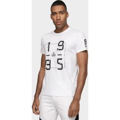 T-shirt męski TSM073 - biały. Białe koszulki męskie xxl. W wyprzedaży za 29,99 zł.