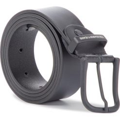 Pasek Męski TRUSSARDI JEANS - Business Affair Belt 71L00081 95 K299. Czarne paski męskie Trussardi Jeans, w paski, z jeansu. W wyprzedaży za 179,00 zł.