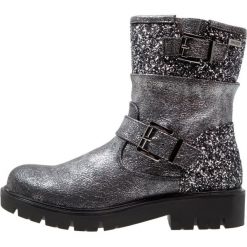 Mtng DORIAN Botki kowbojki i motocyklowe golden black/glitter black. Szare buty zimowe damskie mtng, z materiału. W wyprzedaży za 131,40 zł.