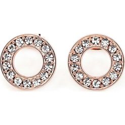 Kolczyki damskie: Pozłacane kolczyki-wkrętki z kryształkami Swarovski
