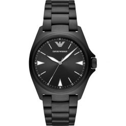 Emporio Armani - Zegarek. Czarne zegarki męskie Emporio Armani, ze stali. W wyprzedaży za 1249,00 zł.