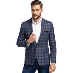 Marynarka OTTAVIANO MANS000332. Niebieskie marynarki męskie Giacomo Conti, m, bez wzorów, eleganckie. Za 599,00 zł.