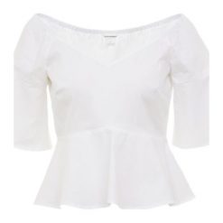 Club Monaco ULMERA Bluzka pure white. Białe bluzki damskie marki Club Monaco, bez wzorów, z elastanu, bez kołnierzyka, bez rękawów. Za 549,00 zł.