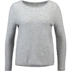 Swetry klasyczne damskie: comma casual identity LANGARM Sweter grey melange