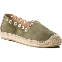 Espadryle KANNA - KV8007 Ante Pinko. Zielone espadryle damskie marki Kanna, z materiału, na płaskiej podeszwie. W wyprzedaży za 199,00 zł.