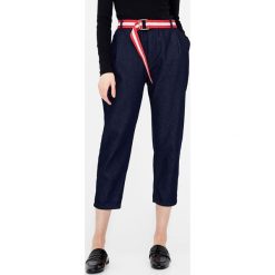 Chinosy damskie: Jeansowe spodnie typu chinos