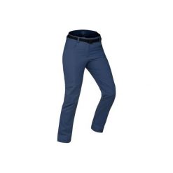 Spodnie turystyczne SH500 x-warm damskie. Niebieskie spodnie damskie QUECHUA, l, z elastanu. Za 129,99 zł.