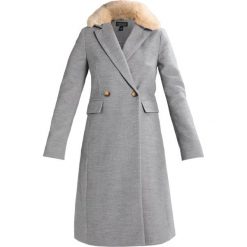 Płaszcze damskie: Topshop COLLAR TUCK WAIST Płaszcz wełniany /Płaszcz klasyczny grey marl
