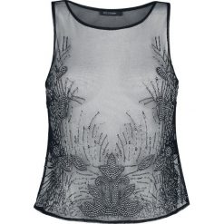 Topy damskie: Hell Bunny Edna Top Top damski czarny