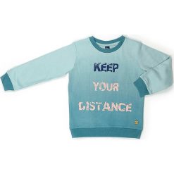 Bluza w kolorze turkusowym. Niebieskie bluzy chłopięce Street Monkey, z bawełny. W wyprzedaży za 69,95 zł.