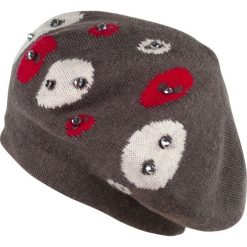 Beret damski Kaszmirowa błyskotka brązowy (cz13119). Pomarańczowe berety damskie marki Art of Polo, z kaszmiru. Za 49,91 zł.