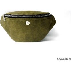 Khaki nerka/ saszetka. Brązowe nerki damskie Pakamera, bez wzorów, ze skóry, bez dodatków. Za 109,00 zł.