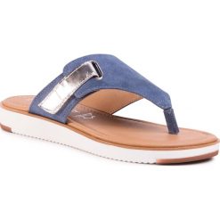Japonki MARCO TOZZI - 2-27114-24 Denim Comb 853. Niebieskie klapki damskie Marco Tozzi, bez wzorów, ze skóry, bez obcasa. Za 199,00 zł.