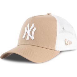 Czapka z daszkiem NEW ERA - League Essential Tr 11946169 Beżowy Biały. Brązowe czapki damskie New Era, bez wzorów, z bawełny. Za 109,00 zł.