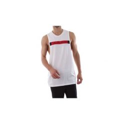 Topy na ramiączkach / T-shirty bez rękawów Calvin Klein Jeans KM0KM00317 CREW NECK MUSCLE TAN. Białe t-shirty męskie Calvin Klein Jeans, s, bez wzorów, z jeansu, bez kołnierzyka. Za 144,04 zł.