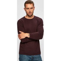 Jack & Jones - Sweter. Niebieskie swetry męskie Jack & Jones, s, bez wzorów, z bawełny, z okrągłym kołnierzem, bez kaptura. W wyprzedaży za 99,90 zł.