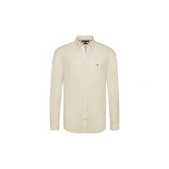 Koszule z długim rękawem Tommy Hilfiger MW0MW09884 SLIM MELANGE LINEN. Szare koszule męskie TOMMY HILFIGER, xl, bez wzorów, bez kołnierzyka, z długim rękawem. Za 343,25 zł.
