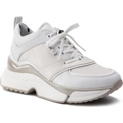 Sneakersy KARL LAGERFELD - KL61610 White Lthr 011. Białe półbuty damskie KARL LAGERFELD, ze skóry ekologicznej. Za 1029,00 zł.