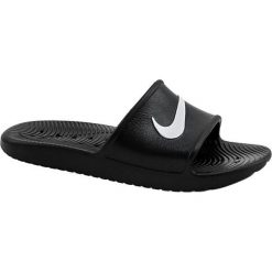 Nike Kawa Shower 832528-001 46 Czarne. Czarne kapcie męskie marki Nike, z syntetyku. W wyprzedaży za 79,99 zł.