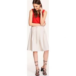 Spódnica regularna damska. Brązowe spódniczki damskie Top Secret, na co dzień, bez wzorów, z tkaniny, eleganckie, midi, trapezowe. W wyprzedaży za 64,99 zł.