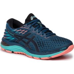 Buty ASICS - Gel-Cumulus 21 G-Tx GORE-TEX 1012A487 Mako Blue/Midnight 400. Niebieskie buty sportowe damskie Asics, bez wzorów, z tworzywa sztucznego, sportowe, do biegania, gore-tex. W wyprzedaży za 429,00 zł.