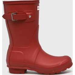 Hunter - Kalosze. Czerwone kalosze damskie marki Hunter, z materiału. Za 599,90 zł.
