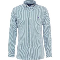 Polo Ralph Lauren SLIM FIT Koszula green/white. Zielone koszule męskie slim marki Polo Ralph Lauren, m, z bawełny, polo. Za 509,00 zł.