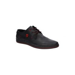 Buty Casu Półbuty skórzane sznurowane 372. Czarne półbuty męskie marki Casu, na sznurówki. Za 129,99 zł.
