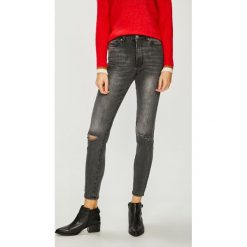 Tally Weijl - Jeansy Rana. Szare jeansy damskie TALLY WEIJL, bez wzorów, z elastanu, z podwyższonym stanem. W wyprzedaży za 79,90 zł.