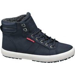Trampki męskie Venice granat. Niebieskie trampki męskie marki Venice, z gumy, na sznurówki. Za 119,90 zł.