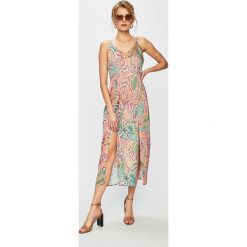 Glamorous - Sukienka. Szare sukienki damskie marki Glamorous, na co dzień, s, bez wzorów, z poliesteru, casualowe, z okrągłym kołnierzem, bez rękawów, midi, proste. Za 229,90 zł.