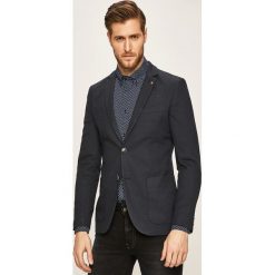 Tom Tailor Denim - Marynarka. Żółte garnitury męskie z elastanu. W wyprzedaży za 379,90 zł.