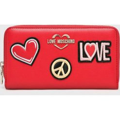 Love Moschino - Portfel. Czerwone portfele damskie Love Moschino, bez wzorów, z materiału. Za 439,90 zł.