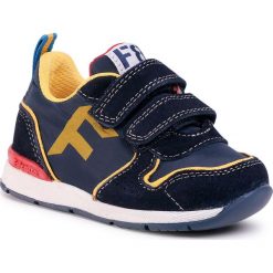 Sneakersy NATURINO - Falcotto By Naturino Hack Vl. 2014924.01.1C67 M Navy/Giallo. Niebieskie trampki chłopięce Naturino, bez wzorów, ze skóry, na rzepy. Za 279,00 zł.