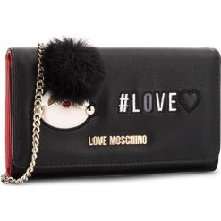 Duży Portfel Damski LOVE MOSCHINO - JC5537PP16LK0000 Nero. Czarne portfele damskie marki Love Moschino, ze skóry ekologicznej. Za 529,00 zł.