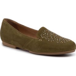 Lordsy LASOCKI - MOKA-01 Khaki. Zielone półbuty damskie Lasocki, na co dzień, bez wzorów, ze skóry, bez obcasa, na płaskiej podeszwie, bez zapięcia. W wyprzedaży za 139,99 zł.
