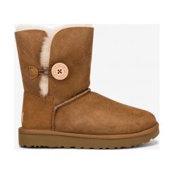 UGG Bailey Button II Śniegowce Brązowy. Pomarańczowe śniegowce damskie Ugg, na zimę, ze skóry, bez zapięcia. Za 984,95 zł.
