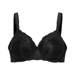 Triumph "Biustonosz ""Minimizer""" Ladyform Soft czarny female czarny 80C. Czarne biustonosze sportowe damskie Triumph, z haftami, z koronki. Za 149,00 zł.