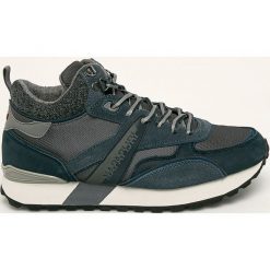 Napapijri - Buty. Niebieskie buty sportowe męskie Napapijri, ze skóry, na sznurówki. Za 519,90 zł.
