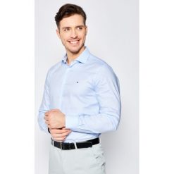Koszula Tommy Hilfiger Tailored Dobby Classic TT0TT06841. Niebieskie koszule męskie Tommy Hilfiger Tailored, m, bez wzorów, z bawełny, casualowe, bez kołnierzyka, bez rękawów. W wyprzedaży za 239,00 zł.