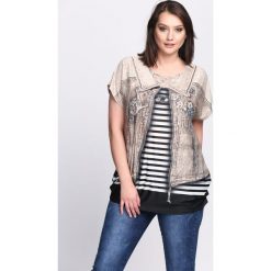 Bluzki, topy, tuniki: Khaki T-shirt Meadowsweet