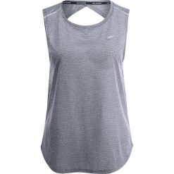 Nike Performance BREATHE TANK Koszulka sportowa thunder blue/heather/reflective silver. Niebieskie topy sportowe damskie marki Nike Performance, l, z materiału. W wyprzedaży za 127,20 zł.