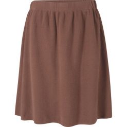 Spódnica dzianinowa, lekko rozkloszowany fason bonprix jasnobrązowy. Pomarańczowe spódniczki damskie bonprix, bez wzorów, z dzianiny, rozkloszowane. Za 74,99 zł.
