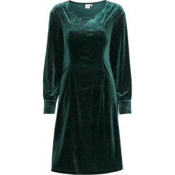Cream Połyskująca sukienka welurowa Olive ciemnozielony female zielony XXL (46). Zielone sukienki damskie Cream, s, z weluru, eleganckie, z okrągłym kołnierzem, długie, proste. W wyprzedaży za 289,00 zł.