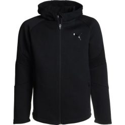 Puma EVOSTRIPE MOVE HOODY Bluza rozpinana black. Czarne bluzy męskie Puma, z bawełny. W wyprzedaży za 146,30 zł.