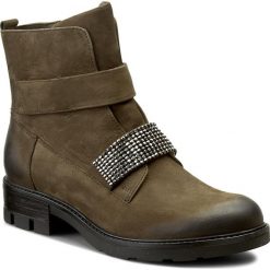 Botki CARINII - B3604 I43-000-PSK-B81. Zielone botki damskie skórzane Carinii. W wyprzedaży za 249,00 zł.