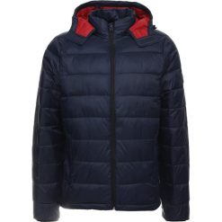 Abercrombie & Fitch PUFFER HOOD Kurtka przejściowa navy. Niebieskie kurtki męskie marki Abercrombie & Fitch, xxl, z nylonu. Za 759,00 zł.