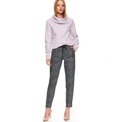 Spodnie długie damskie joggers. Czarne spodnie damskie Top Secret, s, z tkaniny. W wyprzedaży za 49,99 zł.