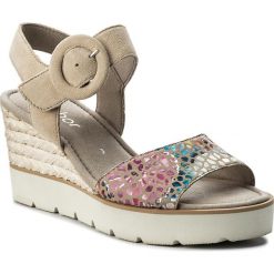 Espadryle GABOR - 65.764.13 Sesamo/Silk. Brązowe espadryle damskie marki Gabor, bez wzorów, ze skóry, bez obcasa, na obcasie. Za 459,00 zł.